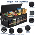 thumbnail image 6 of MORSUMA Car Trunk Organizer Foldable Large Capacity SUV Accessories Organizer with Multiple Compartments, Black, 6 of 6