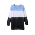 thumbnail image 6 of Woman Within Plus Size Tie-Dyed Knit Sweatshirt Tunic, 6 of 6