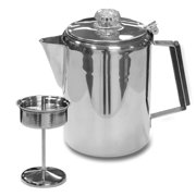 Stansport Stainless Steel Percolator Coffee Pot - 9 Cup