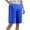 Blue(New), variant on Women's Bermuda Shorts Plus Size Long Comfy Cotton Sweat Shorts Summer Knee Length Lounge Shorts with Pockets Black 2XL