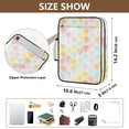 thumbnail image 3 of Haosy Accordion File Organizer Zipper Binder 500 Sheet 6-Tab Expanding File Folder Multi-Pocket 1.2 Inch 3 Ring Soft Pastel Rainbow Lemon, 3 of 7