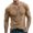 Khaki, variant on FAIWAD Men's Long Sleeve Shirts Casual Classic Button Up Pullover Lightweight Stretch Basic Tops