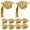 Golden, variant on OFFIGAM 10Pcs Golden Graduation Hat Goblet Covers Reusable Wine Decor