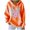 A Orange, variant on Essentials Hoodie Ndbuld Ladies' Fashionable Casual Printed Solid Color Long Sleeved Pocket Hooded Groove Stripe Top Hoodie Hot Pink S