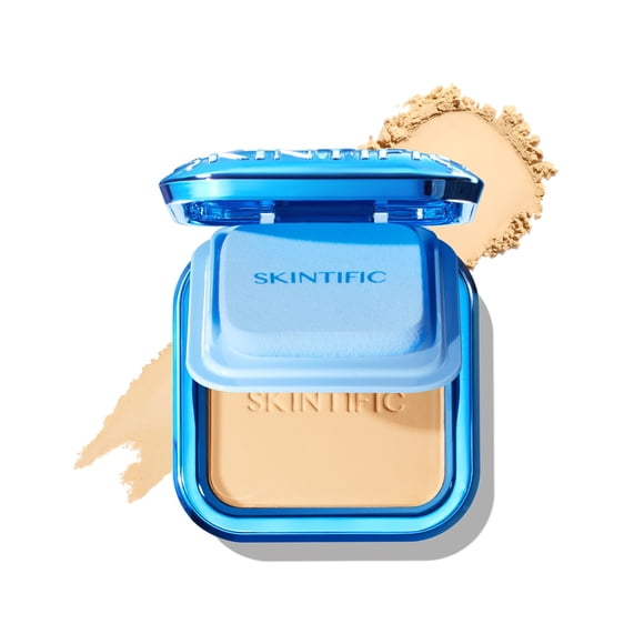 SKINTIFIC Base en polvo Ultra Cover Powder Foundation Full Coverage Pressed Powder (02 Ivory)