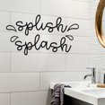 thumbnail image 2 of Craftnamesign Splish Splash Metal Wall Art, Bathroom Wall Decor, Bathroom Sign, 2 of 4