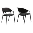 thumbnail image 1 of Armen Living LCAUSIBLCH Austin Fusain Chaises d'Appoint Modernes - Lot de 2, 1 of 1