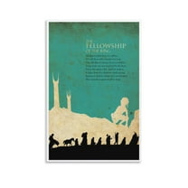 Lord of The Rings Vintage Art Travel Poster (24) Canvas Art Poster and Wall Art Picture Print Modern Family bedroom Decor Posters 08x12inch(20x30cm)