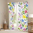 thumbnail image 3 of Manfei Cartoon Flower Floral Curtains Pack of 2 (42x84 Each), Plant Botanical Curtains Blackout, Teen Kid Girl Bedroom Curtains, Curtains and Drapes Decor, 3 of 6