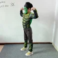 thumbnail image 4 of Disfraces de Hulk para niños, disfraz de anime, superhéroe, traje musculoso, disfraz de fiesta de Halloween, máscara, 4 of 6