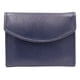 thumbnail image 1 of Cartera Tarjetero Piel Genuina Monedero Broche Imán azul, 1 of 8