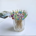 thumbnail image 4 of ACDANC 2026 New 100 Pcs Wooden Cocktail Picks Sandwich Fruit Toothpicks Decorative Skewer Sticks Drinks Appetizers Sticks Buffet Food Picks Finger Food Sticks for Holiday Party, 4 of 4