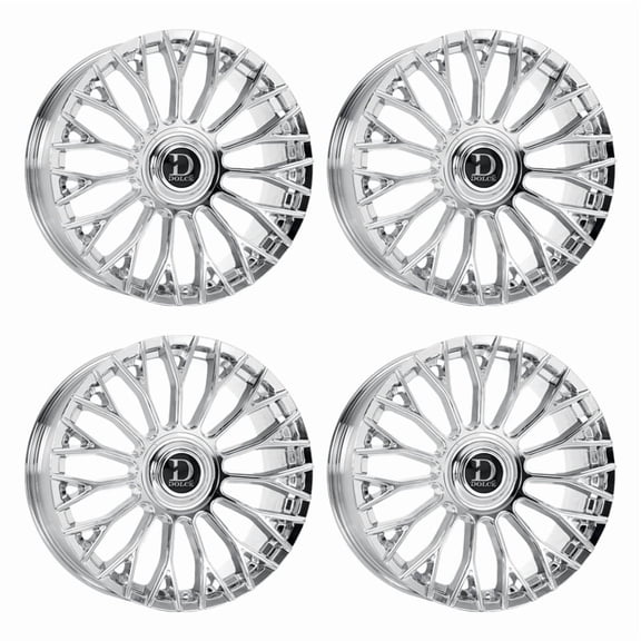 Dolce Luxury Roma 22X10.5 5X112/115  25mm Chrome Wheel 22" INCH Rim New SET OF 4