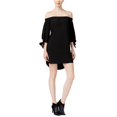 thumbnail image 1 of Vestido recto bar III con hombros descubiertos para mujer negro extragrande, 1 of 2