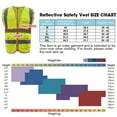 thumbnail image 2 of Toptie 10 Packs High Visibility Safety Reflective Vest with 9 Pockets and Zipper, Meets ANSI Standards-Orange-XL, 2 of 6