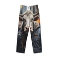 thumbnail image 6 of Daiia Surrealist Cow Men's Sleep Pant with Pockets and Drawstring,Pajama Pants-X-Large, 6 of 9