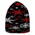 thumbnail image 2 of BZSMCE Winter Beanie Hats Casual Warm Cozy CapNocturnal Snowflake Fiesta Pattern, 2 of 7