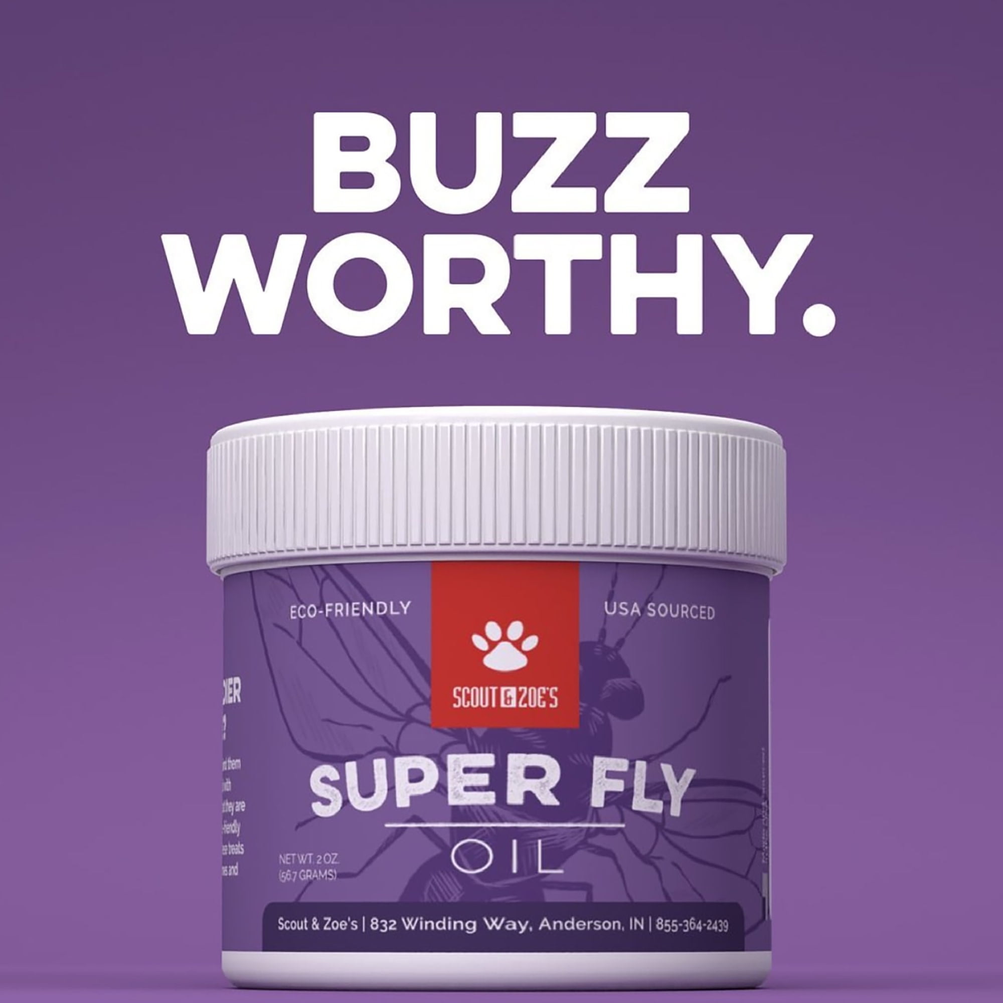 Scout & Zoe's: Super Fly Black Soldier Fly - Larvae Oil - 1oz Jar, All Pets, Reptile-Amphibian-Dog-Cat, Single Ingredient Sustainable Protein Enhancer