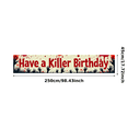 thumbnail image 3 of Horror Themed Blood Splatter Banner with Hand Silhouettes Birthday Party Backdrop Decoration Photography Props for Themed Parties Spooky Celebrations and Horror Events, 3 of 8