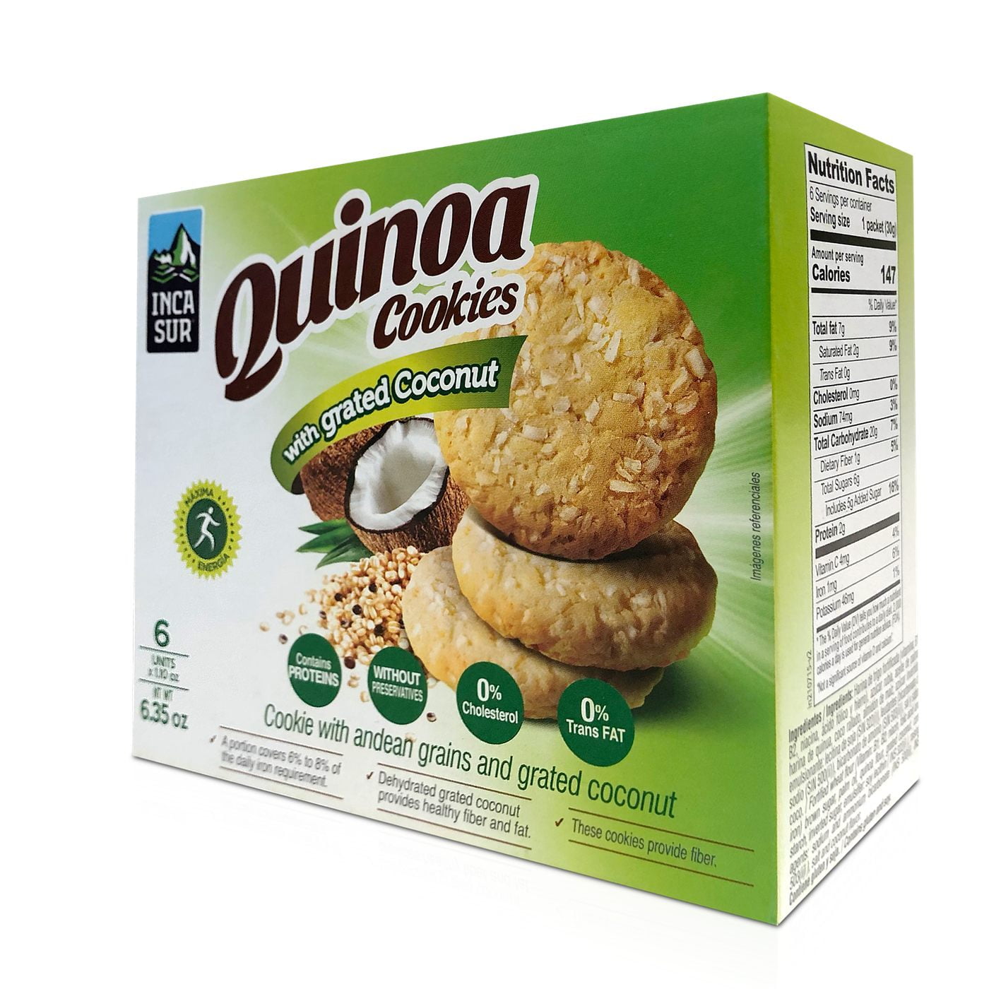 Inca Sur Quinoa Cookie With Grated Coconut