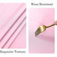 thumbnail image 3 of Shiyou-Nappe Ronde - Nappe en Polyester Imperméable et Résistante aux Taches de 108 Pouces, Lavable pour Salle à Manger, Fêtes, Mariage et Buffet, Rose, 3 of 4
