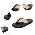 thumbnail image 6 of Rokment Woven Platform Flip Flops for Women 2026 Beach Summer Boho Casual Memory Foam Cushioned Slip on Thong Lightweight Dress Slippers Pool Water Sandals Beige Size 6, 6 of 8
