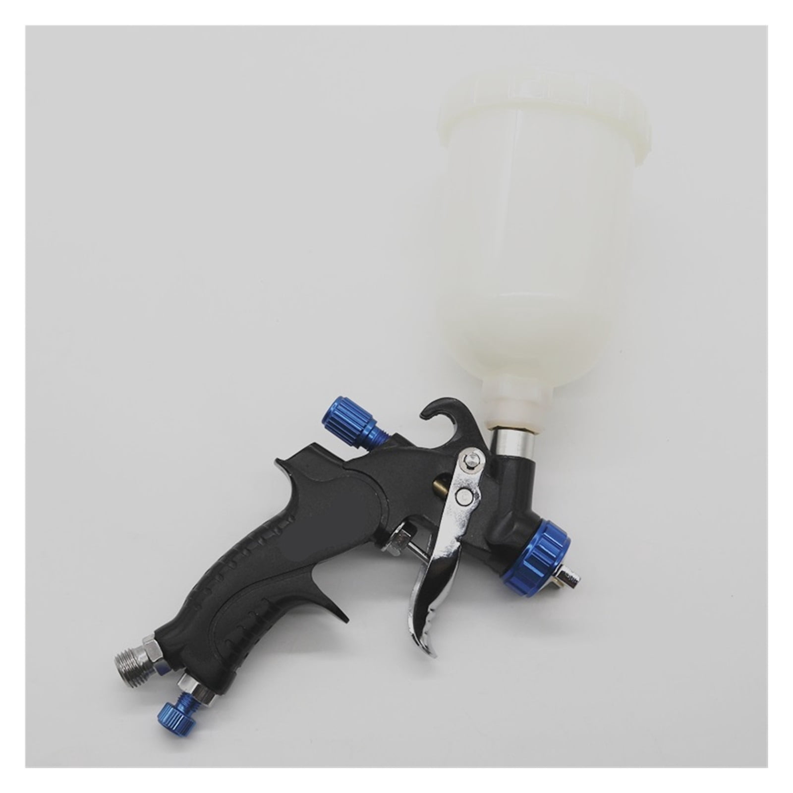 Mini Air Spray Gun Airbrush for Painting Car, Paint Spray Gun with 400cc Mix Tank and Adapter HVLP