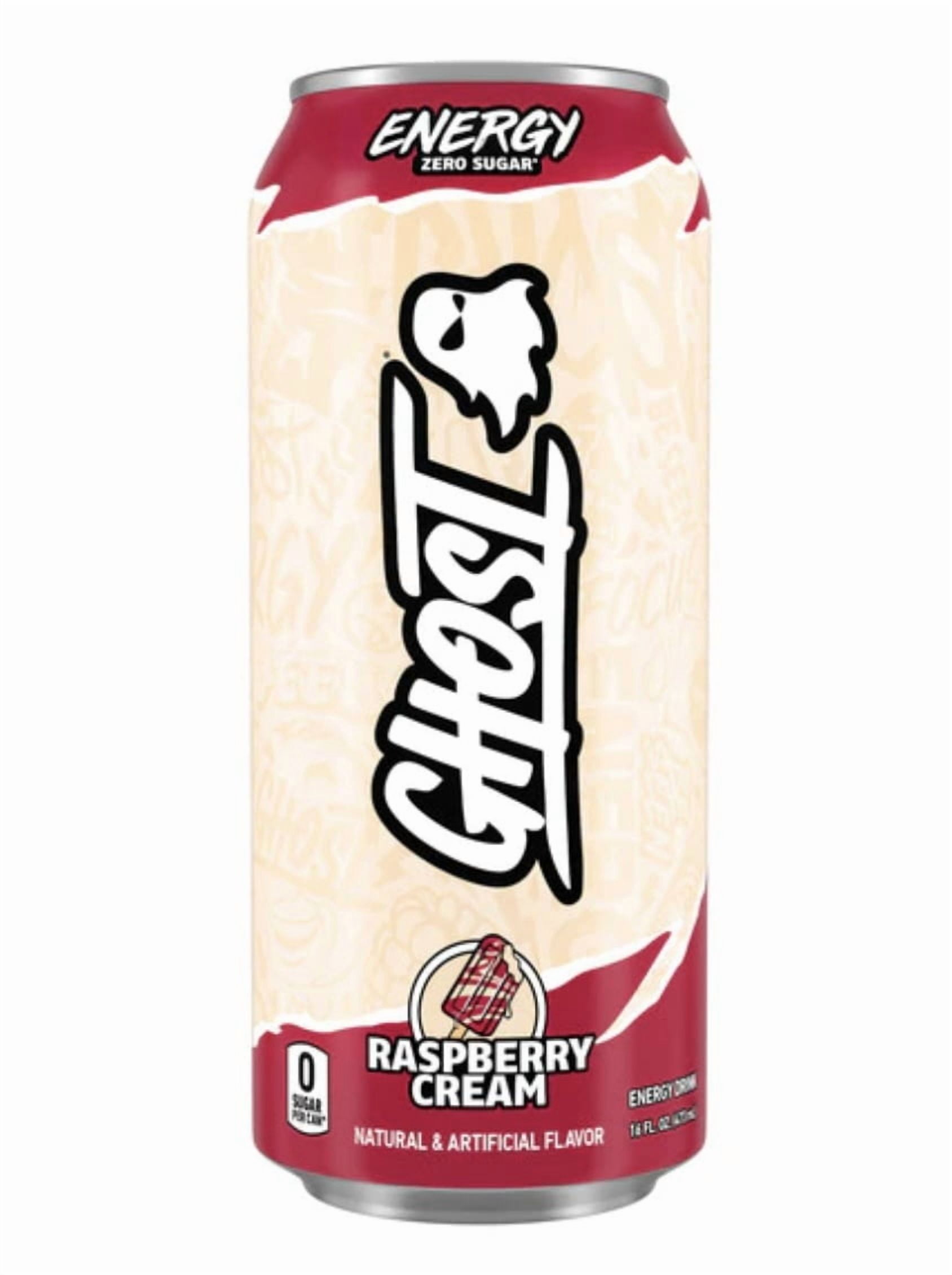GHOST® ENERGY Zero Sugars Energy Drink, Raspberry Cream, Welch's