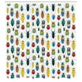 thumbnail image 3 of Ambesonne Watercolor Shower Curtain, Colorful Insects, 69"Wx75"L, Multicolor, 3 of 3