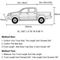 thumbnail image 6 of KOUKOU 6 Layers Truck Cover Waterproof All Weather, Universal Fit (Length Up to 242 inch) XL, Silver, 6 of 7