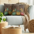 thumbnail image 5 of Ambesonne Garden Throw Pillow Cover 2 Pack, Plants in Cups Pottery, 18", Multicolor, 5 of 7