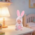 thumbnail image 6 of KOYPTL Mini Realistic Sleeping Baby Doll 4.5",Newborn Doll with Animals Bunny Costumes,Cute Reborn Baby Dolls Toys for Toddlers Girls 3 4 5+ Years Old Easter Christmas Birthday Gift Doll House Decor, 6 of 7