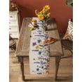thumbnail image 5 of Ldtrchee Spring Floral Table Runner 60 Inches, Purple Flowers Summer Botanical Rustic Bed Runner Dresser Scarves Tabletop for Indoor Outdoor Parties/Ceremony/Banquet, 13" x 60", 5 of 8
