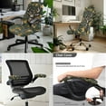 thumbnail image 2 of SCRAWLGOD Stretch Office Chair Slipcover with Arm Rest Protector Removable Rotating Chair Slipcovers Anti-Slip High Back Chair Cover, 3 PCS, Camo Hunting Forest Deer Green, L, 2 of 7