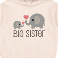 thumbnail image 3 of Inktastic Big Sister Elephant Toddler Hoodie, 3 of 4