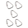thumbnail image 3 of Transemion Portable Outdoor Carabiner Keychain Stainless Steel Quick Link 6mm 5Set, 3 of 6