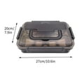 thumbnail image 3 of Portable Compartment Lunch Box Stainless Steel Student Insulation High School Student Large Office Worker With Lid Bento Lunch Box, 3 of 7