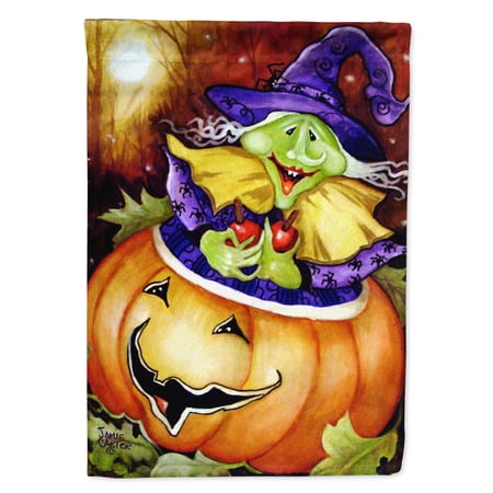 Bewitched and Glowing Halloween Flag Canvas House Size
