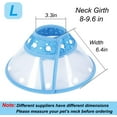 thumbnail image 3 of Cat Cone, 9.6in Adjustable Pet Cone Pet Recovery Collar for after Surgery Anti-Bite&Lick( Blue), 3 of 8