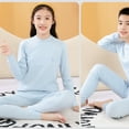 thumbnail image 5 of Tqyyweavej 2 Piece Set for Boys and Girls Thermal Underwear for Kids, Boys Long Sleeve Base Layer Thermals Top and Bottom Set, 5 of 6