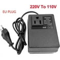 thumbnail image 1 of 200W Voltage Converter 220V to 110V Step Down Transformer Voltage Converter Travel Adapter EU Plug Inverter, 1 of 5
