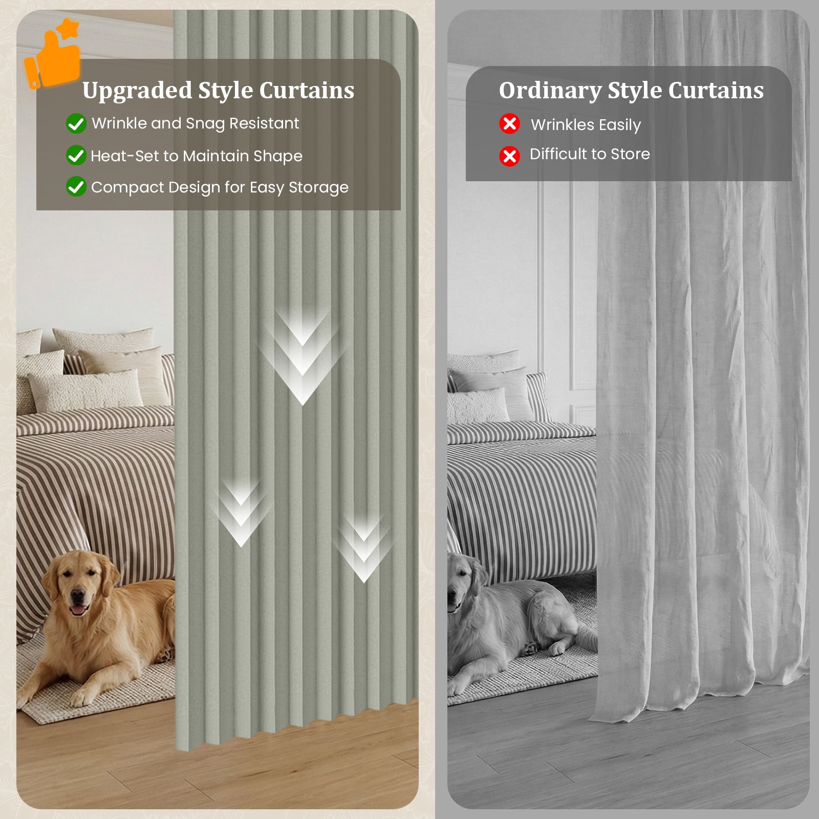 DONGPAI Extra Large Room Divider Curtain, Indoor/Outdoor Multifunctional Vertical Drapes with Hooks Waterproof Shower Curtain for Living Room Bedroom Bathroom, 100"x 84", Light Gray, 1 Panel