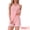Pink, variant on DARING DIVA Cami Pajamas Lace Trim V Neck 2 Pieces Sleepwear S Pink