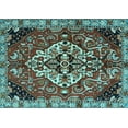 thumbnail image 1 of Ahgly Company Indoor Rectangle Persian Light Blue Traditional Area Rugs, 2' x 5', 1 of 4
