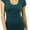 Dark Teal, variant on ToBeInStyle Women's Slim Fit Scoop Neck Short Sleeve Longline Tee
