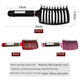 thumbnail image 4 of Peine de masaje para cabello de melena de cerdo Peine de gran curva Peine de aceite para peluquería para hombres Peine para peinar cabello rizado Peine de hueso curvo de nueve filas, 4 of 6