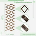 thumbnail image 4 of Expandable Plant Trellis 2 Pcs, Wooden Lattice Wall Planter, Plant Support Fence, Vertical Rack Stand for Climbing Plants, Wall Decor Hanging Frame for Room Garden Patio Indoor Outdoor, 4 of 5