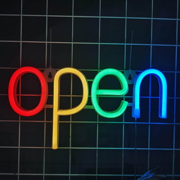 LED Open Sign Lighting Light Neon Lights Light USB Game Store Room