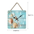 thumbnail image 3 of "10-Inch Square Nordic European Creative Vintage Wall Clock - Creative Retro Design Decorative For Living Room Home Office Decoration - Ideal For Bedroom Dining Room Home Interior, 3 of 3