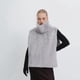 thumbnail image 3 of Chaleco de Piel Sintética para Mujer, Sin Mangas, Chaqueta de Invierno de Forro , Chaleco de Cuello Alto Gris S, 3 of 5